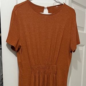Beautiful burnt orange maxi dress
